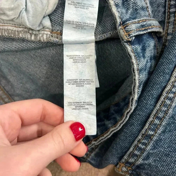 Denim Co. Medium Wash Blue High Waisted Cotton Straight Leg Jeans Size 8 - Picture 9 of 9